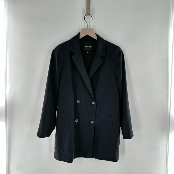 Madewell Caldwell Double Breasted Blazer in Black Size XS - Picture 3 of 10